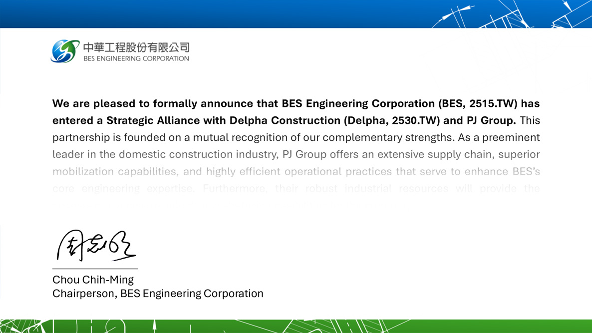 BES Engineering Shareholder Letter