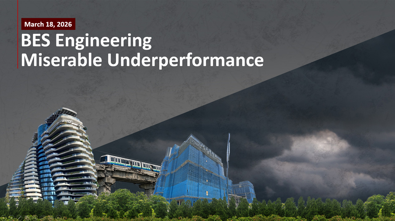 BES Engineering Miserable Underperformance